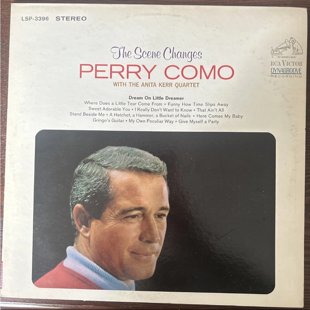 Perry Como Vinyl Record Album “The Scene Changes” RCA Victor 12”
